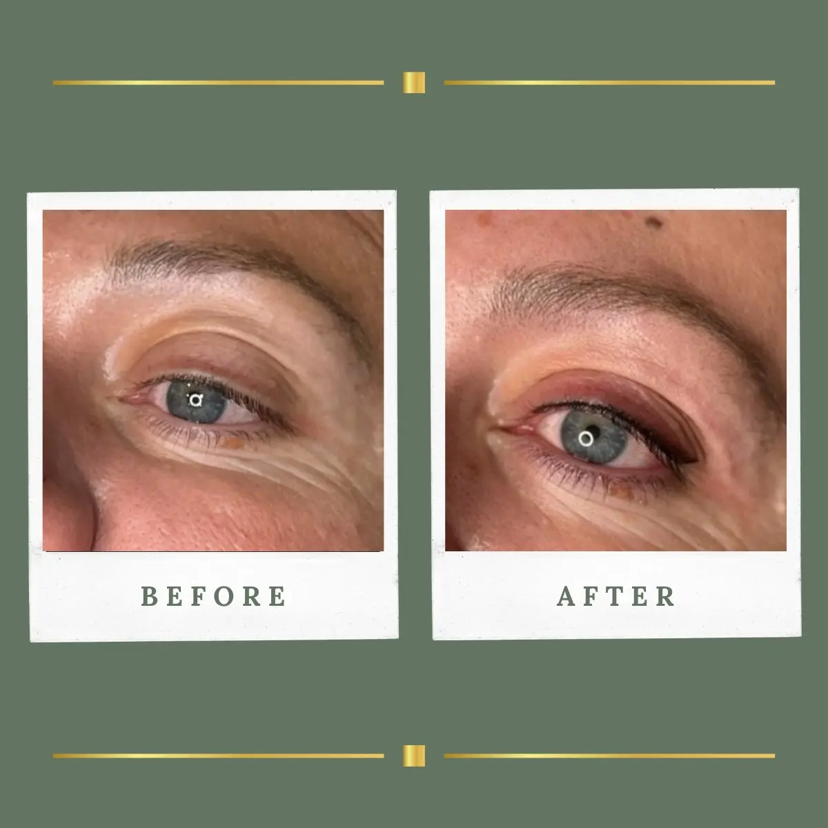 Shaded permanent eyeliner result, Nottinghamshire