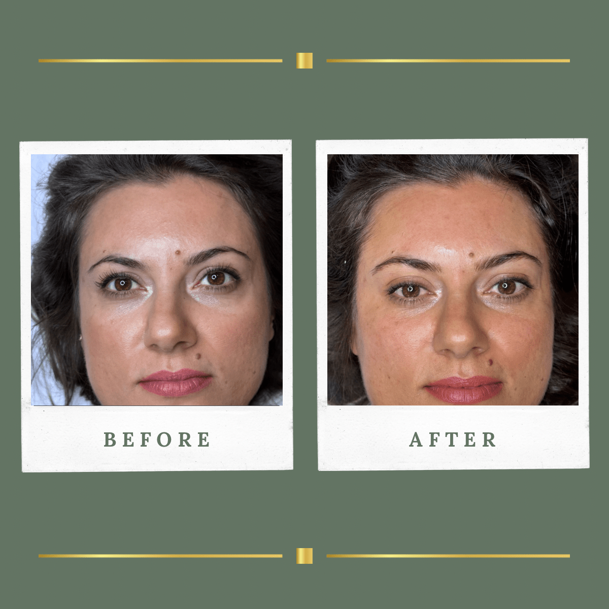 Hair stroke eyebrow permanent makeup result, Nottinghamshire