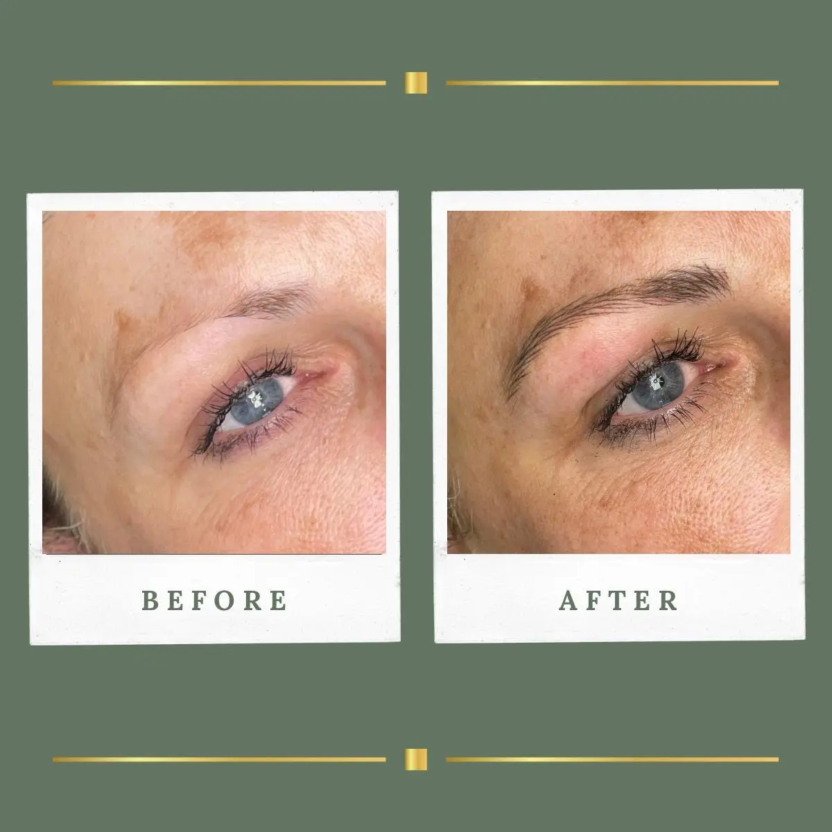 Nannobrows fine stroke permanent makeup close up, Nottinghamshire