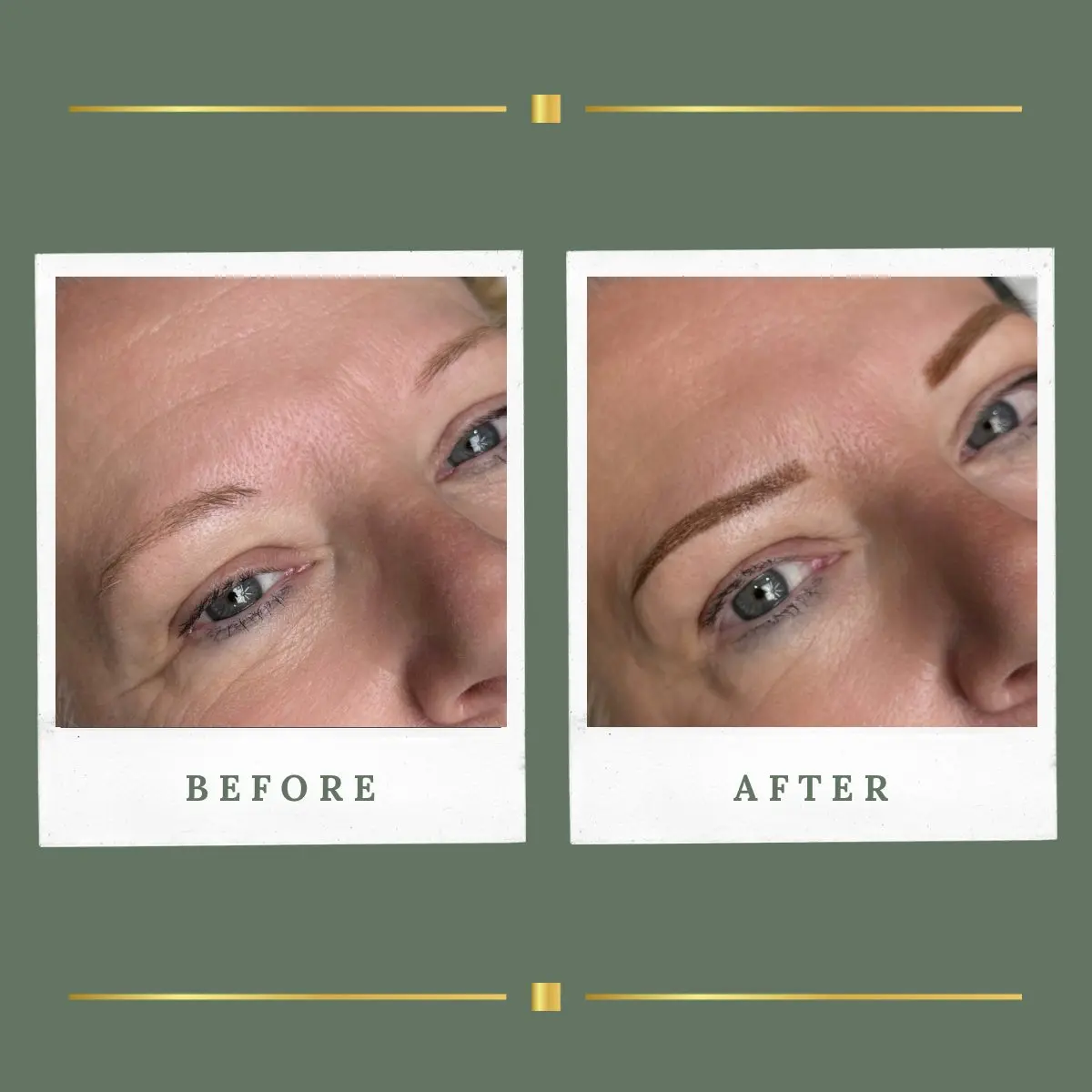Brow permanent makeup restoring shape and definition, Nottinghamshire